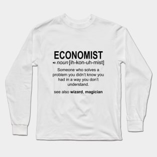 Economist Definition Long Sleeve T-Shirt